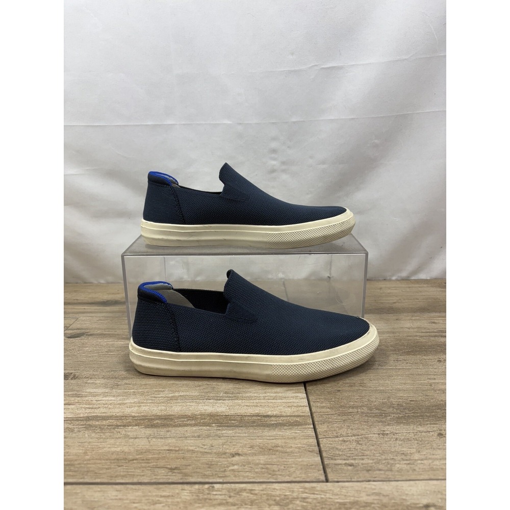 Rothy's Navy Blue City Slip On Sneakers Shoes Casual Washable Unisex W 8.5 / M 7